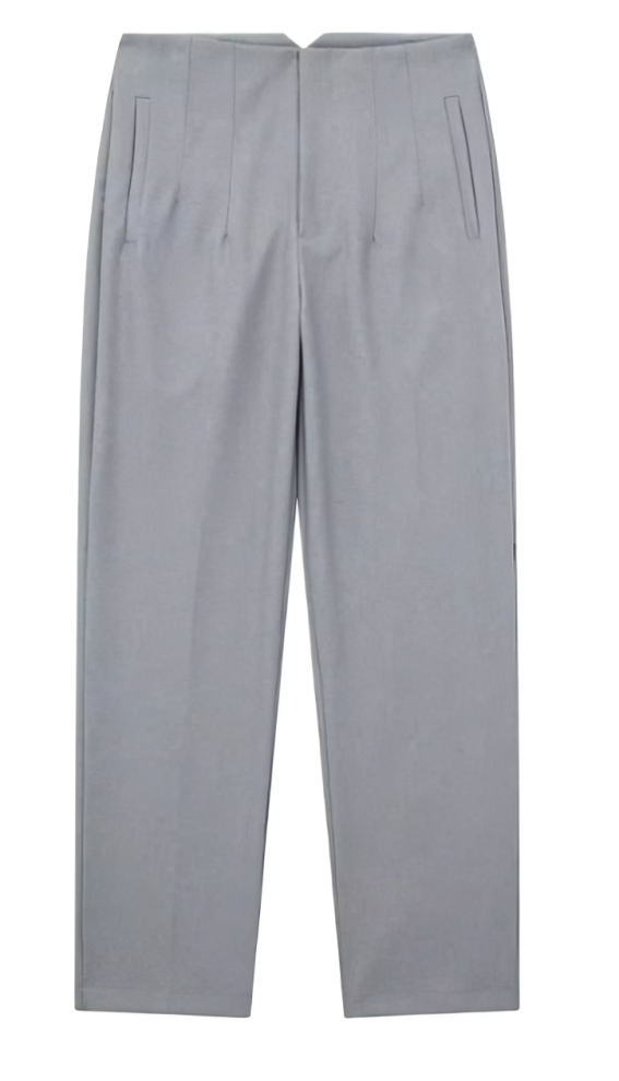 Straight-cut dress pants