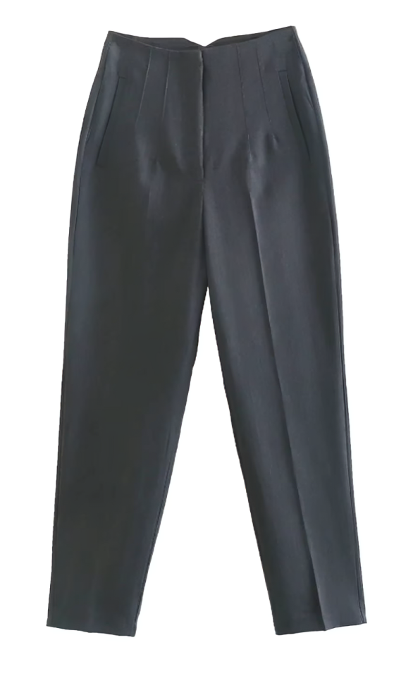 Straight-cut dress pants