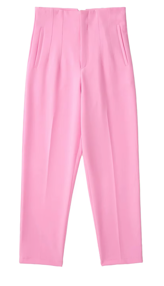 Straight-cut dress pants