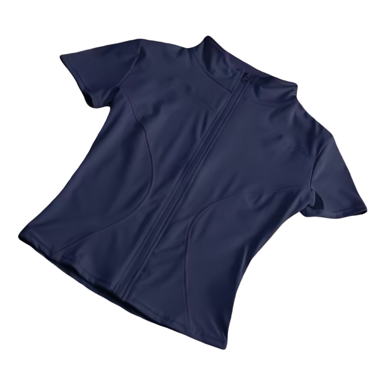 Blusa fitness con cierre