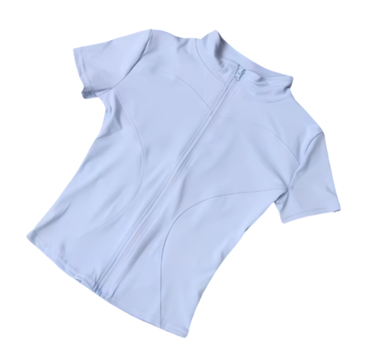 Blusa fitness con cierre