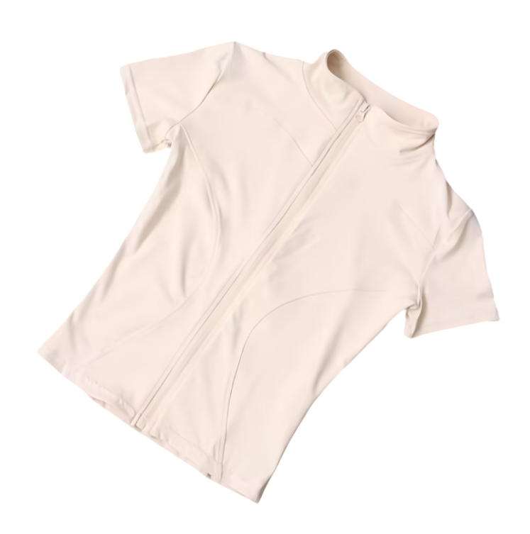 Blusa fitness con cierre