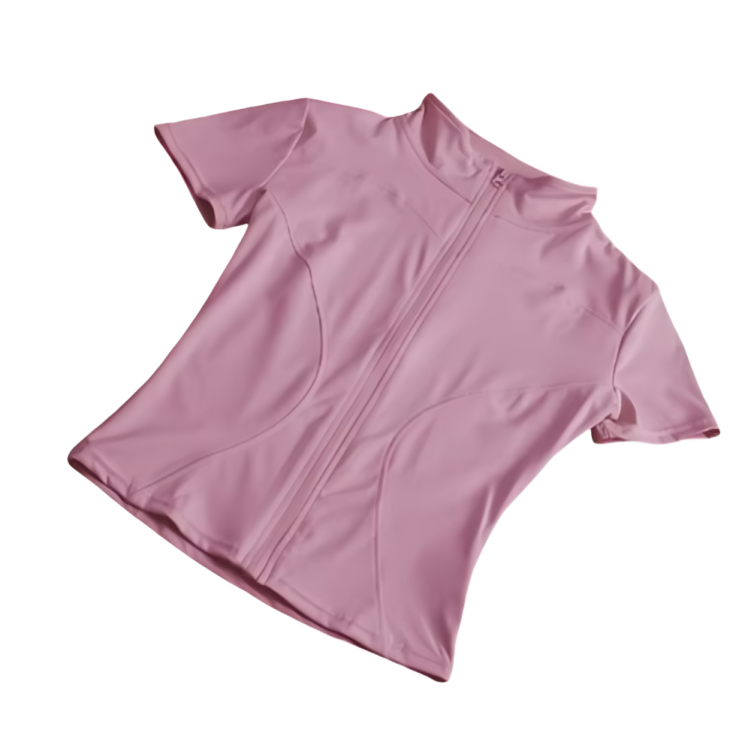 Blusa fitness con cierre