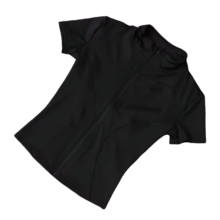 Blusa fitness con cierre