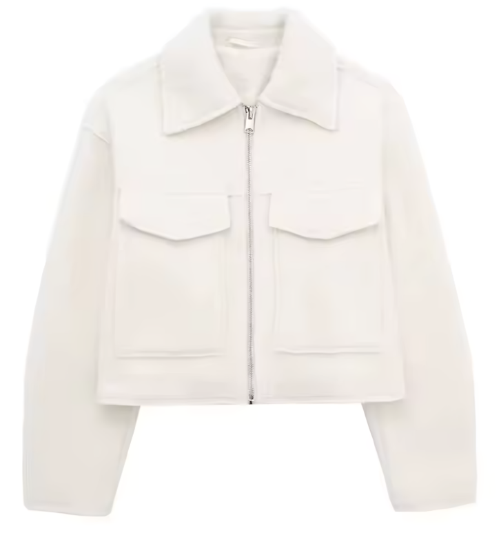 Chaqueta corta de lana