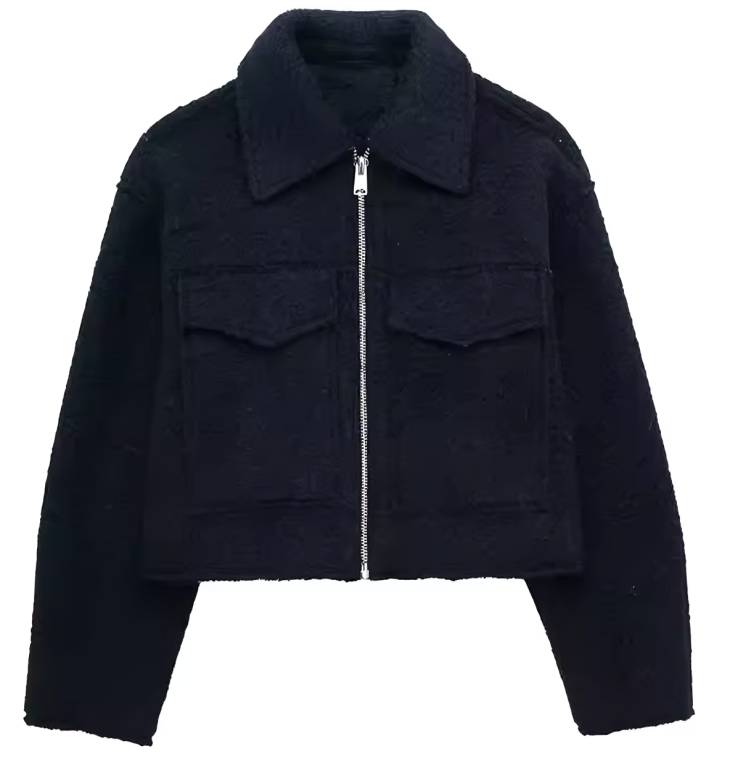 Chaqueta corta de lana
