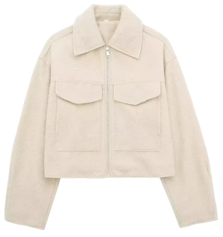 Chaqueta corta de lana