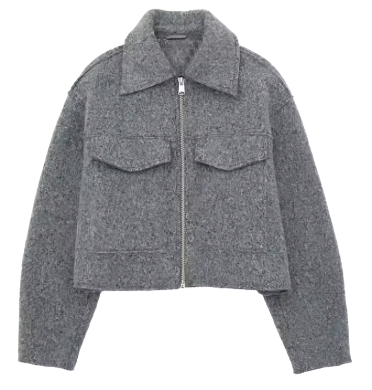 Chaqueta corta de lana