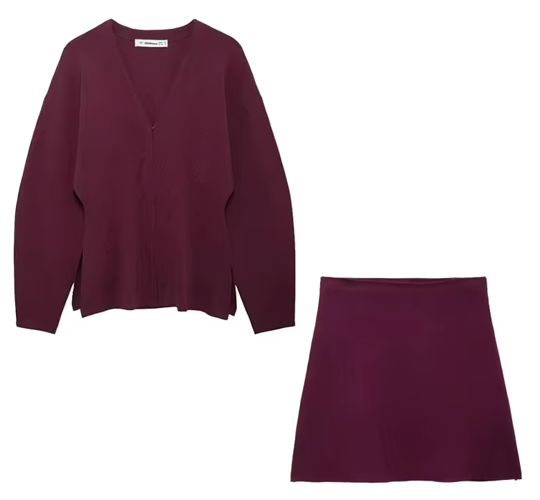 Skirt and coat set