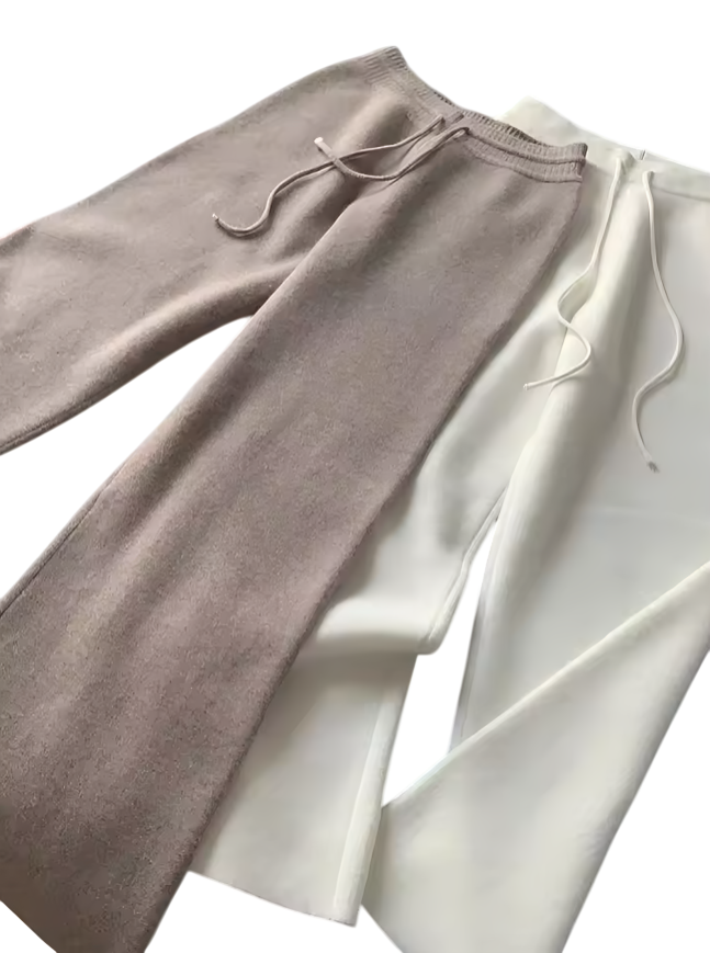 Pantalones de punto de lana