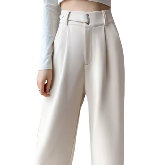 High-waisted loose pants