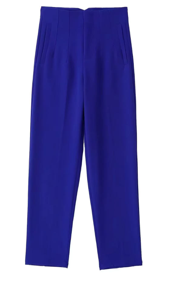 Straight-cut dress pants