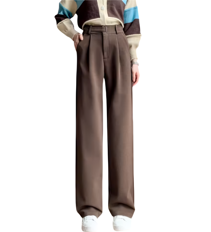 Pantalón holgado de cintura alta