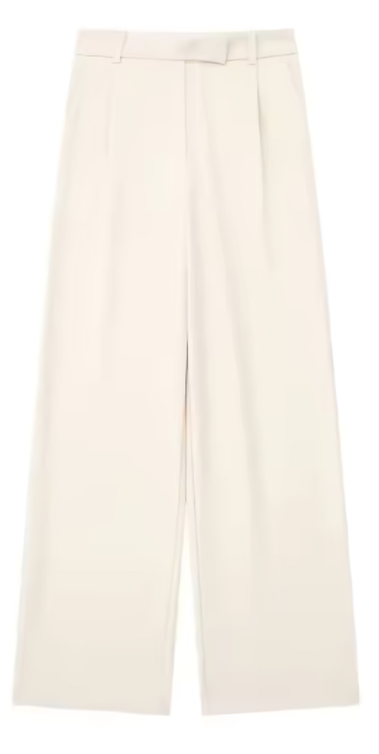 Pantalón recto de cintura alta