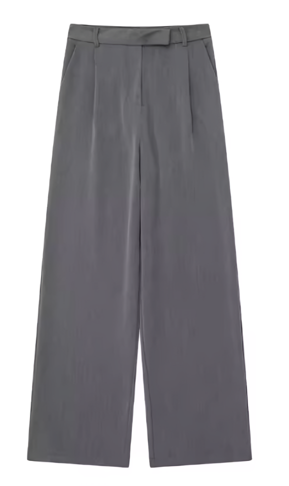 Pantalón recto de cintura alta
