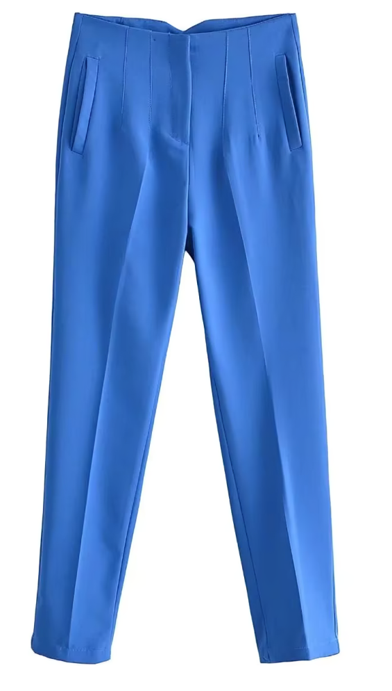Straight-cut dress pants