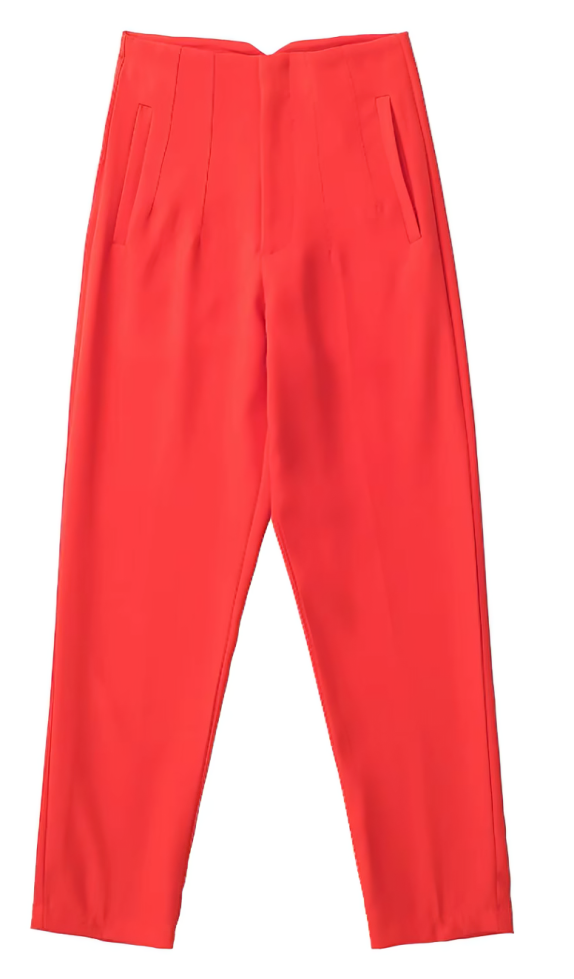 Straight-cut dress pants