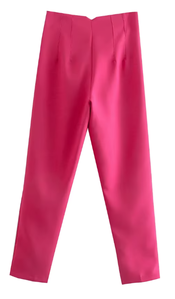 Straight-cut dress pants