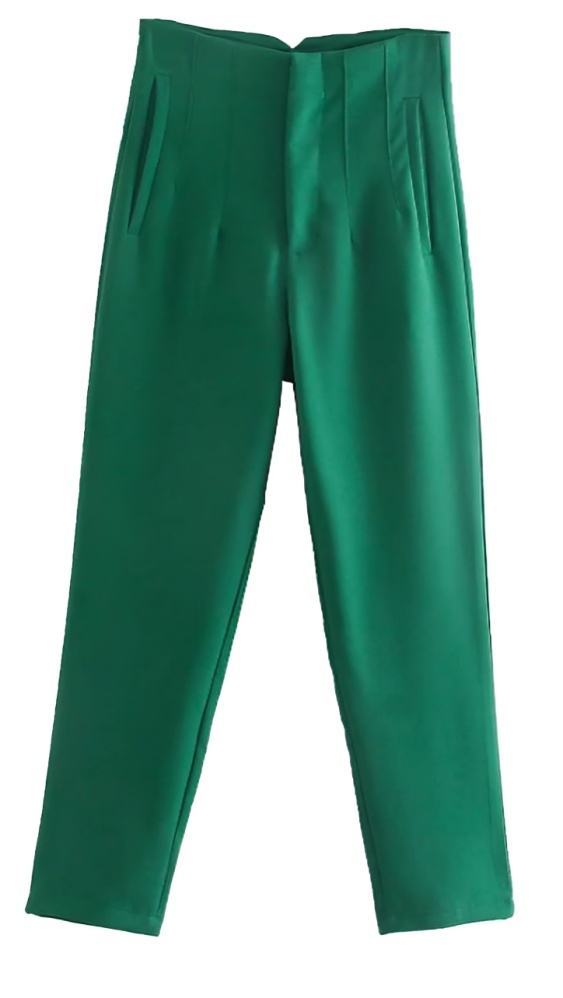 Straight-cut dress pants